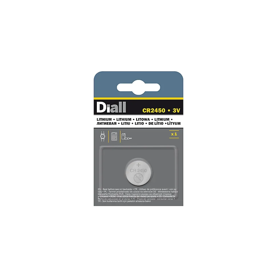 Pile au lithium CR2450 Diall, lot de 1