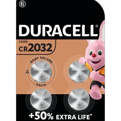 Pile au lithium CR2032 Duracell, lot de 4