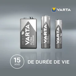 Pile au lithium 9V (PP3) Varta, lot de 1