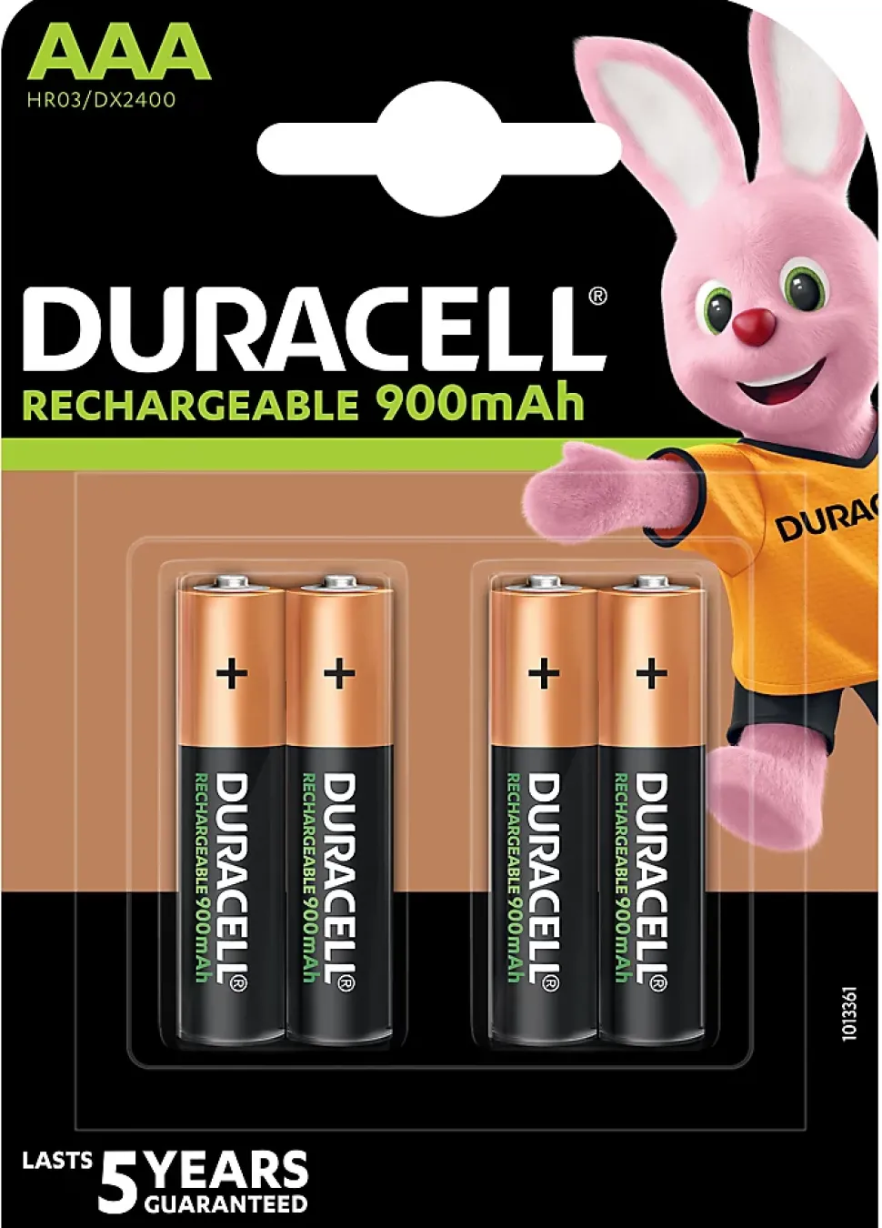 Pile rechargeable AAA (LR03) Duracell 900Mah, lot de 4