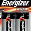 Piles Alcalines Energizer LR20 D 1.5V Lot de 2 pour Énergie Durable