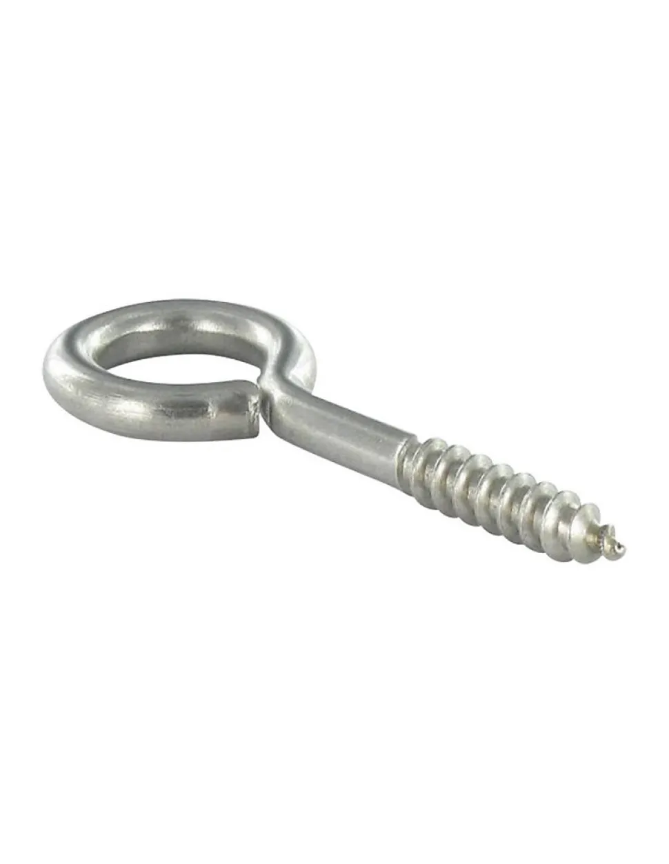 Piton Bois 3X16 Filetée sur 10 Longueur total 28 Oeil 6 Inox A2 - 10 pièces