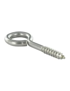 Piton Bois 5X40 Filetée sur 24 Longueur total 64 Oeil 14 Inox A2 - 10 pièces