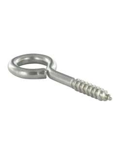 Piton Bois 6X60 Filetée sur 36 Longueur total 90 Oeil 18 Inox A2 - 1 pièce