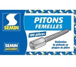 Pitons Femelles Semin, Boite de 100 (lot de 2)