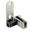 2 pivots pour porte verre Métal nickelé l.36 x H.16mm