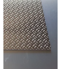 Plaque Aluminium Grain de riz, ép. 1/2mm, Hauteur 70cm x Largeur 110cm