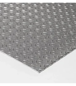 Plaque Aluminium Grain de riz, ép. 1/2mm, Hauteur 50cm x Largeur 60cm