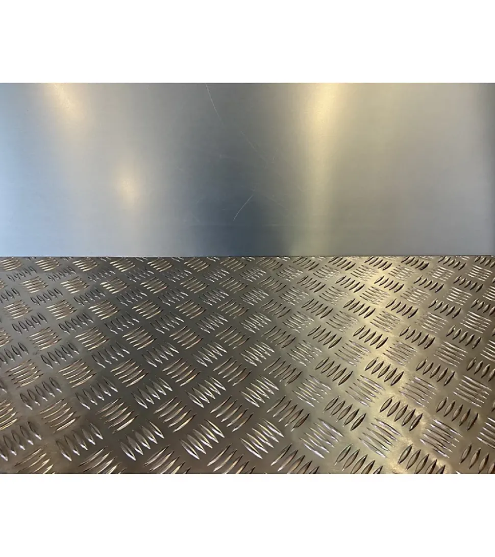 Plaque Aluminium Strié, ép. 2/3mm, Hauteur 25cm x Largeur 30cm