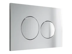 Plaque de commande pour WC avec double touche - Chrome - OPULUS