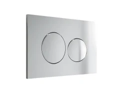 Plaque de commande pour WC avec double touche - Chrome - OPULUS