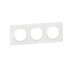 Plaque de finition blanche triple Legrand Dooxie