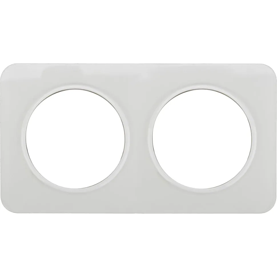 Plaque de finition double Jacobsen Espen verre blanc à assembler