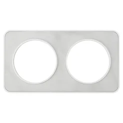 Plaque de finition double Jacobsen Espen marbré blanc à assembler