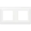 Plaque de finition horizontale compartimentée Mosaic Legrand - 2x2 modules - Blanc