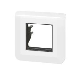 Plaque de finition 2 modules Legrand Mosaïc 0 994 71 coloris blanc l.82 x P.9 x H.82 mm