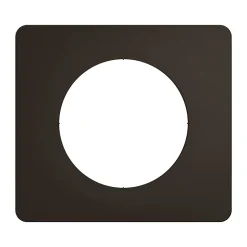 Plaque de finition 1 poste Legrand Céliane CP0121 coloris noir mat l.90 x P.9 x H.82 mm