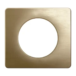 Plaque de finition 1 poste Legrand Céliane CP1621 coloris bronze satiné l.90 x P.9 x H.82 mm