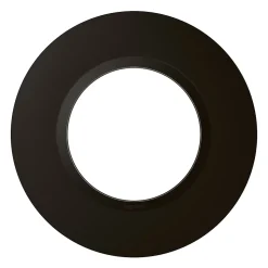 Plaque de finition 1 poste Legrand Dooxie 6 009 76 coloris noir velours l.100 x P.10 x H.100 mm