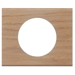 Plaque de finition 1 poste Legrand Céliane 0 690 51 coloris chêne blanchi l.100 x P.8,7 x H.83 mm