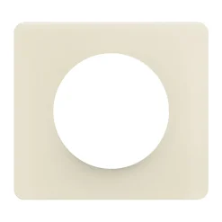 Plaque de finition 1 poste Legrand Céliane CP1121 coloris blanc amande l.90 x P.9 x H.82 mm