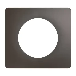 Plaque de finition 1 poste Legrand Céliane CP1021 coloris gris cendré l.90 x P.9 x H.82 mm