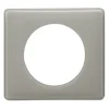 Plaque de finition 1 poste Legrand Céliane 0 988 59 coloris laqué gris perle l.90 x P.8,5 x H.82 mm