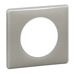 Plaque de finition 1 poste Legrand Céliane 0 988 23 coloris laqué galet l.90 x P.8,5 x H.82 mm
