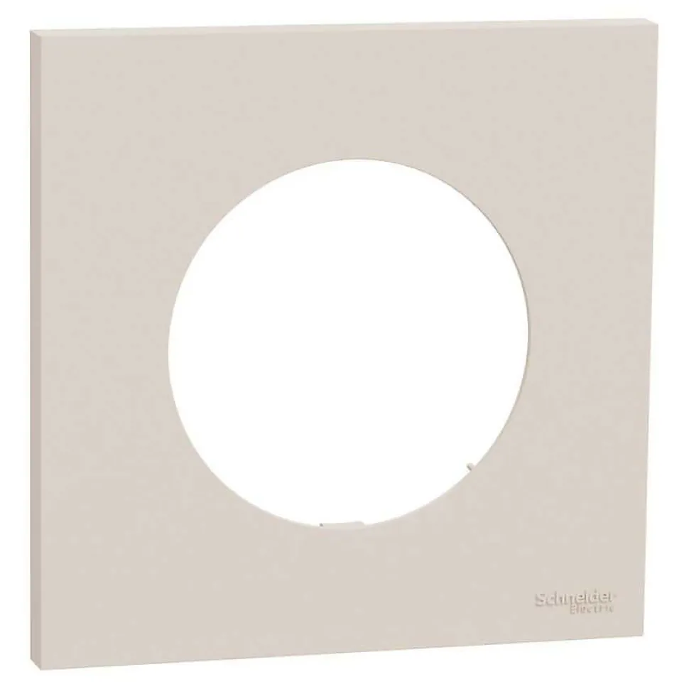 Plaque de finition 1 poste - Odace - S902702 - Schneider - Beige sable