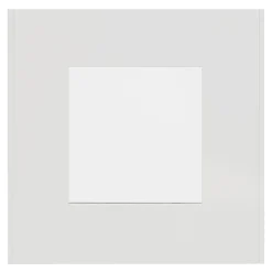 Plaque de finition 1 poste Schneider Electric Unica Déco Essentielle NU600218 coloris blanc l.88,6 x P.10,25 x H.85 mm