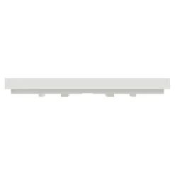 Plaque de finition 1 poste Schneider Electric Unica Déco Essentielle NU600218 coloris blanc l.88,6 x P.10,25 x H.85 mm