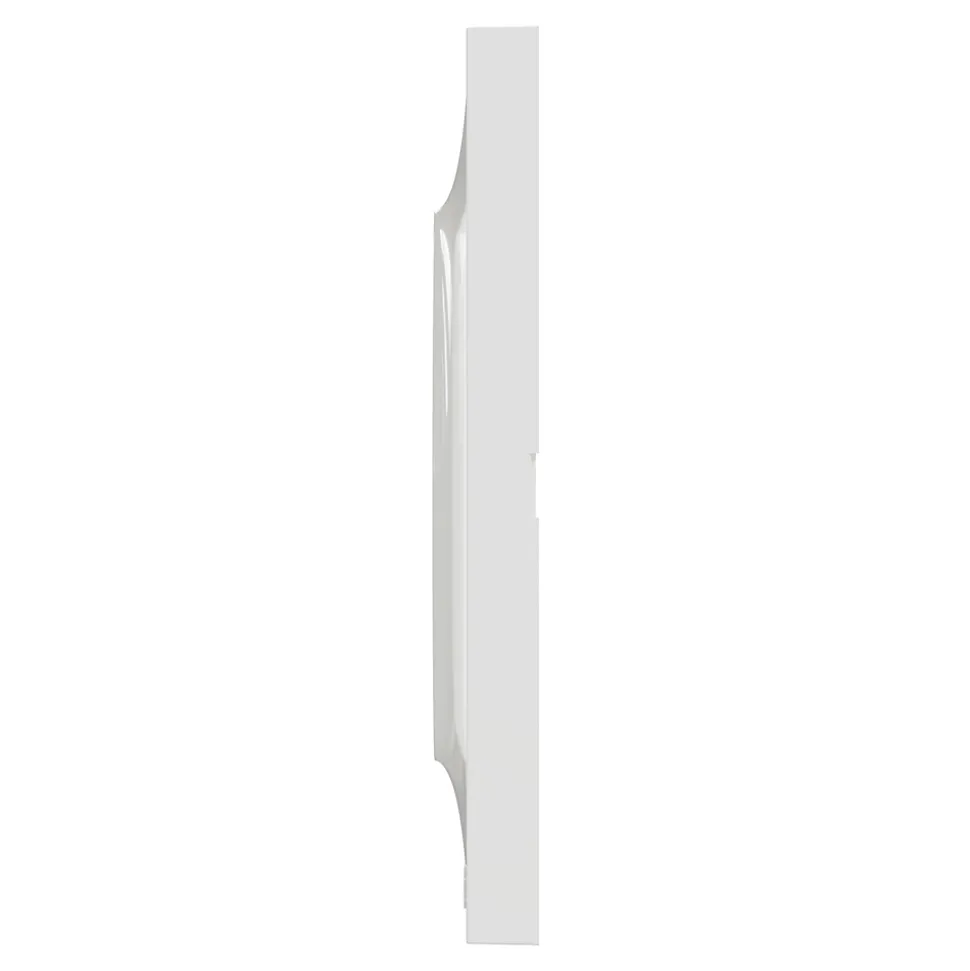 Plaque de finition 1 poste Schneider Electric Odace Styl S520702 coloris blanc l.85 x P.10 x H.85 mm