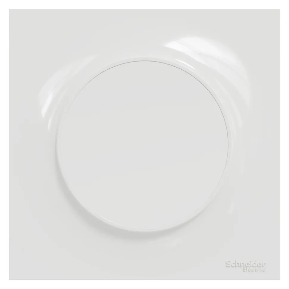 Plaque de finition 1 poste Schneider Electric Odace Styl S520702 coloris blanc l.85 x P.10 x H.85 mm