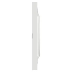 Plaque de finition 1 poste Schneider Electric Odace Styl S520702 coloris blanc l.85 x P.10 x H.85 mm