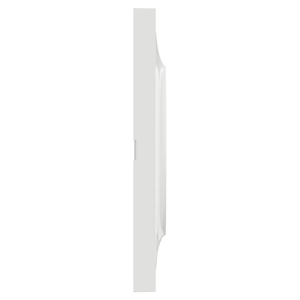 Plaque de finition 1 poste Schneider Electric Odace Styl S520702 coloris blanc l.85 x P.10 x H.85 mm