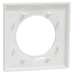 Plaque de finition 1 poste Schneider Electric Odace Styl S520702 coloris blanc l.85 x P.10 x H.85 mm