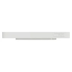 Plaque de finition 1 poste Schneider Electric Odace Touch S520802 coloris blanc l.85 x P.10 x H.85 mm