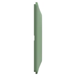 Plaque de finition 1 poste Schneider Electric Ovalis S320702B coloris vert forêt l.87 x P.10 x H.87 mm