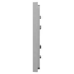 Plaque de finition 1 poste Schneider Electric Unica Déco Essentielle NU600224 coloris gris clair l.88,6 x P.10,25 x H.85 mm