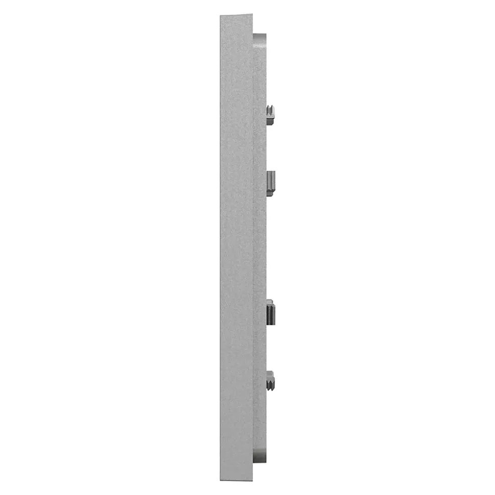 Plaque de finition 1 poste Schneider Electric Unica Déco Essentielle NU600224 coloris gris clair l.88,6 x P.10,25 x H.85 mm