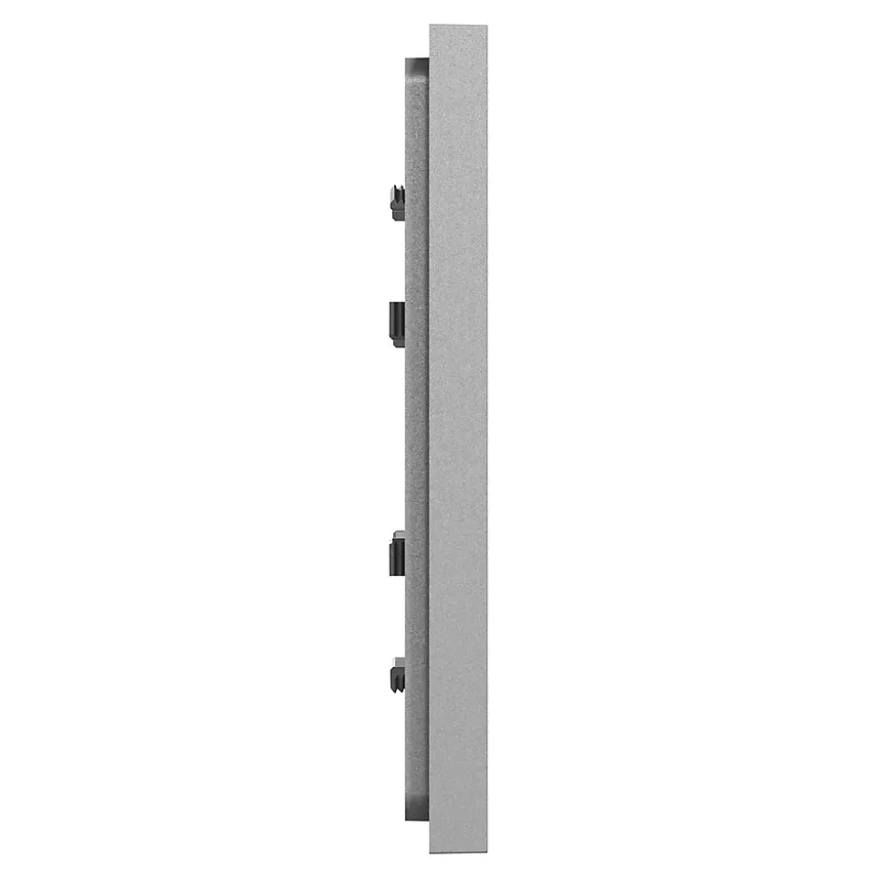 Plaque de finition 1 poste Schneider Electric Unica Déco Essentielle NU600224 coloris gris clair l.88,6 x P.10,25 x H.85 mm