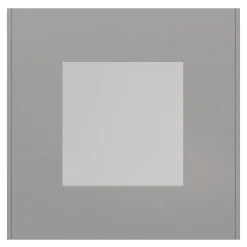 Plaque de finition 1 poste Schneider Electric Unica Déco Essentielle NU600224 coloris gris clair l.88,6 x P.10,25 x H.85 mm