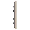 Plaque de finition 1 poste Schneider Electric Unica Déco Essentielle NU600226 coloris taupe l.88,6 x P.10,25 x H.85 mm