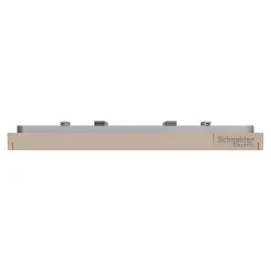 Plaque de finition 1 poste Schneider Electric Unica Déco Essentielle NU600226 coloris taupe l.88,6 x P.10,25 x H.85 mm