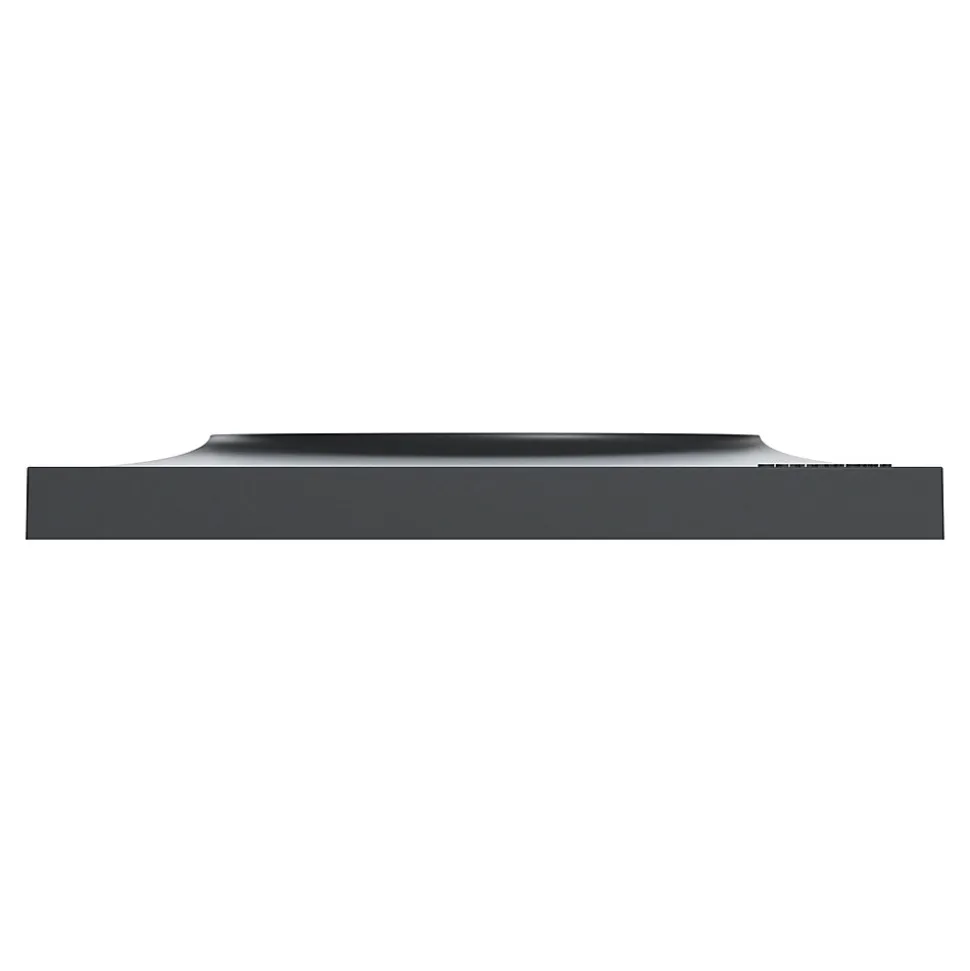 Plaque de finition 1 poste Schneider Electric Odace Styl S540702 coloris anthracite l.85 x P.10 x H.85 mm