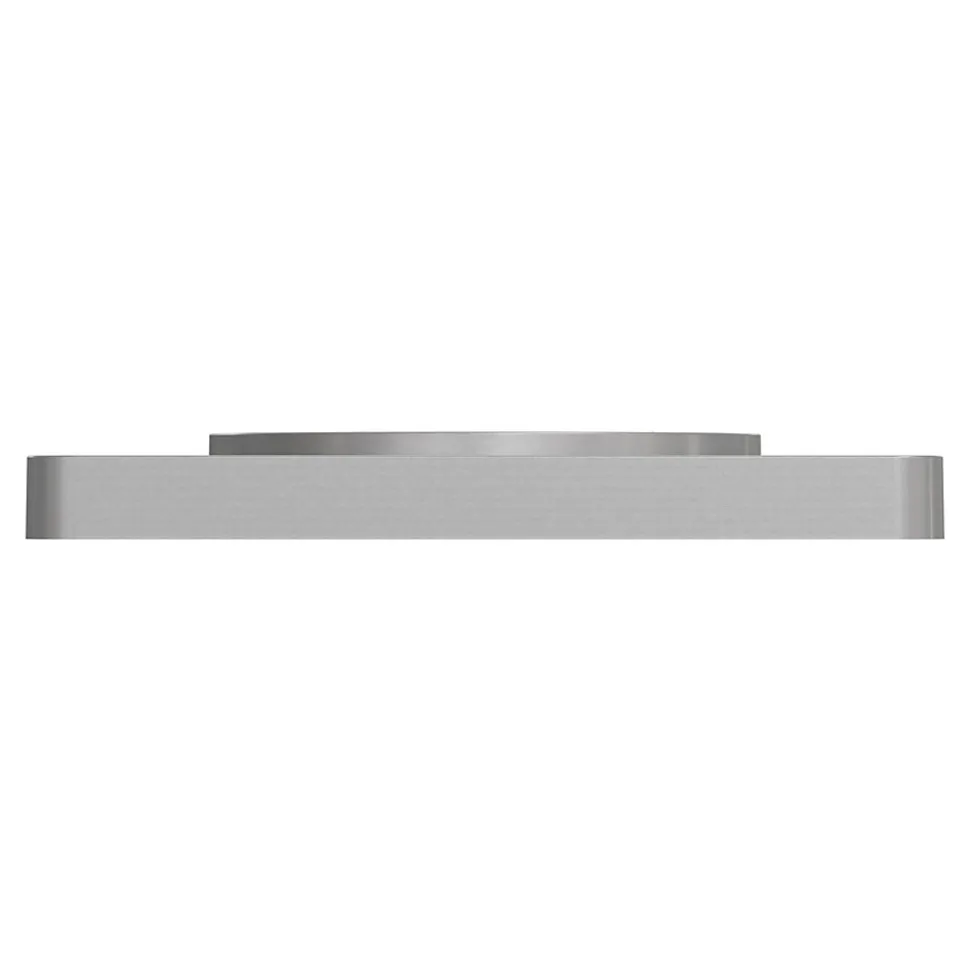 Plaque de finition 1 poste Schneider Electric Odace Touch S530802 coloris aluminium l.85 x P.10 x H.85 mm
