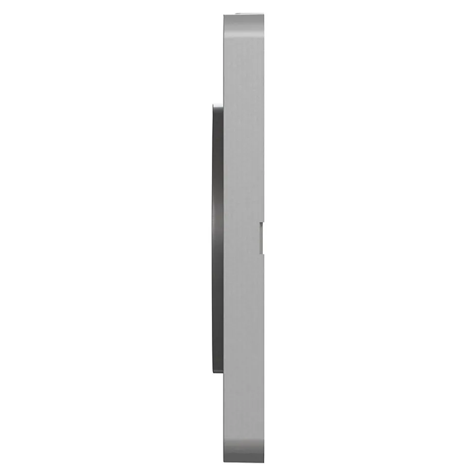 Plaque de finition 1 poste Schneider Electric Odace Touch S530802 coloris aluminium l.85 x P.10 x H.85 mm