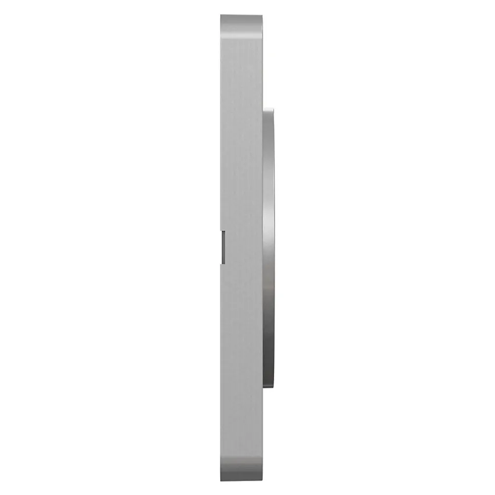 Plaque de finition 1 poste Schneider Electric Odace Touch S530802 coloris aluminium l.85 x P.10 x H.85 mm