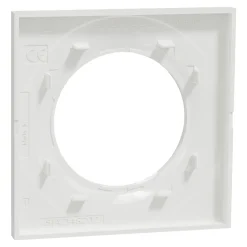 Plaque de finition 1 poste Schneider Electric Odace Styl S52C702 coloris blanc l.85 x P.10 x H.85 mm