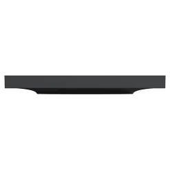 Plaque de finition 1 poste Schneider Electric Odace Styl S54C702 coloris anthracite avec liseré anthracite l.85 x P.10 x H.85 mm